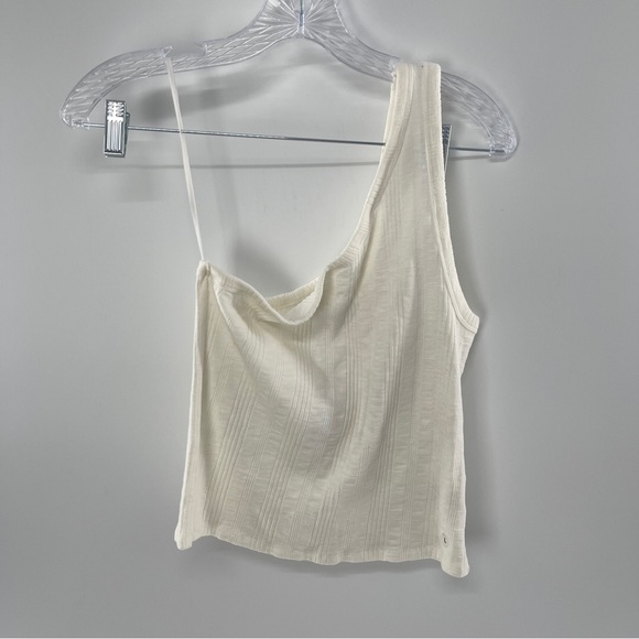 American Eagle Outfitters Tops - American Eagle White One Shoulder Tank
